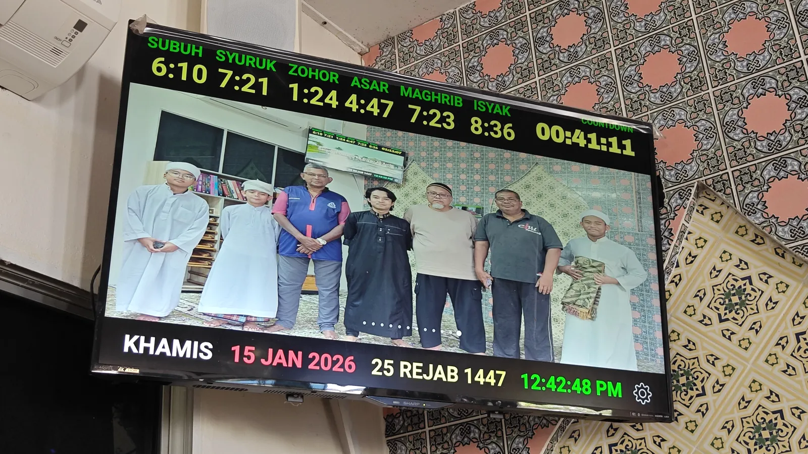 Sistem AzanSync beroperasi di surau