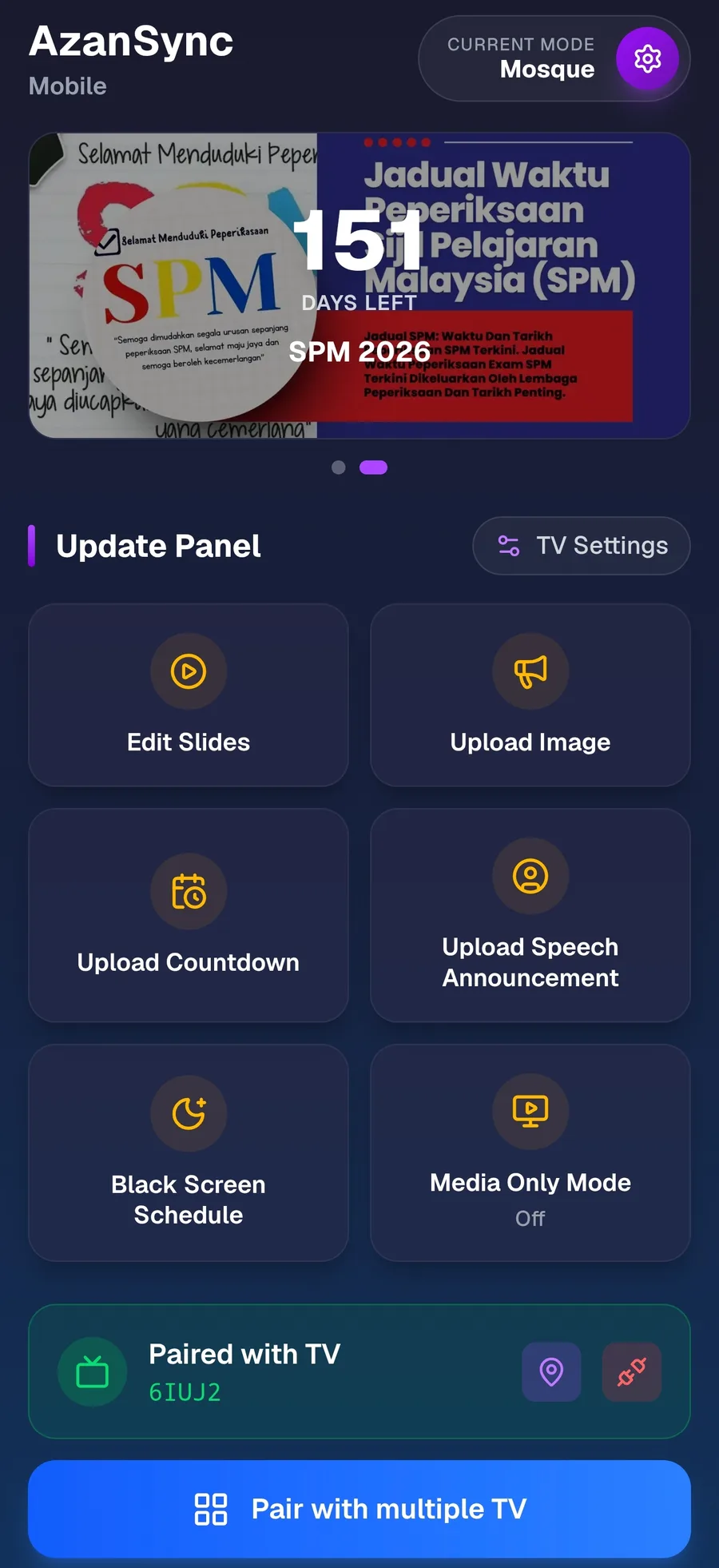 Aplikasi telefon AzanSync
